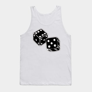 Black And White Lucky Dice Tank Top